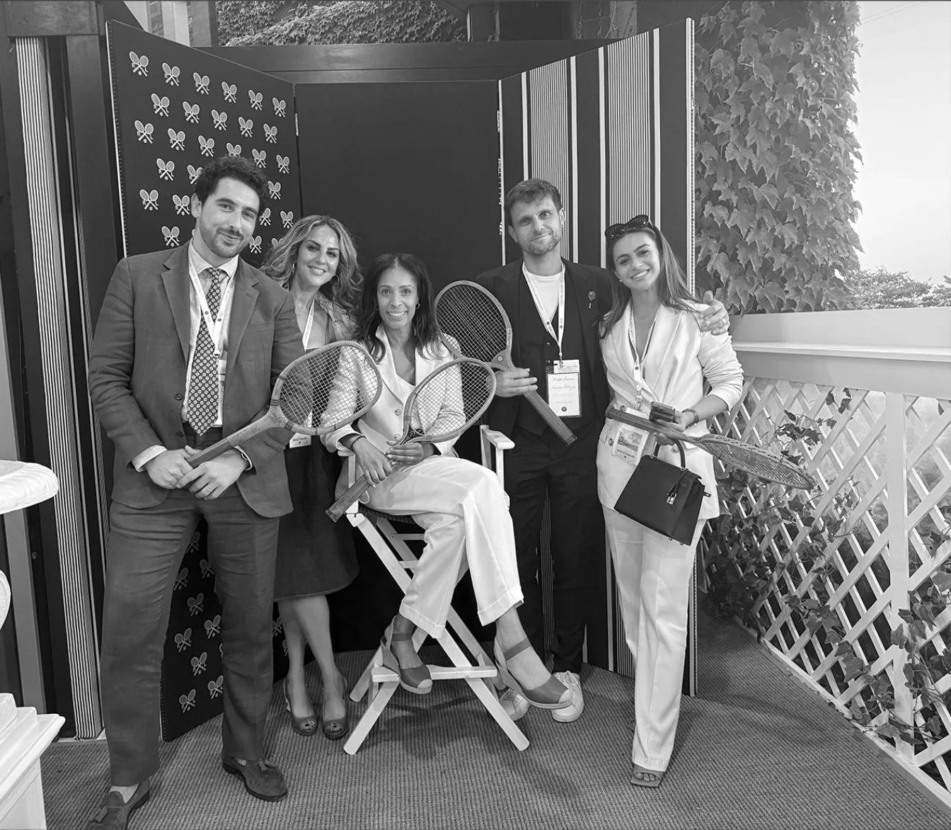 At Wimbledon with Ralph Lauren
